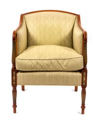 A Regency Style Upholstered Armchair Height 34 inches. — 20TH CENTURY
