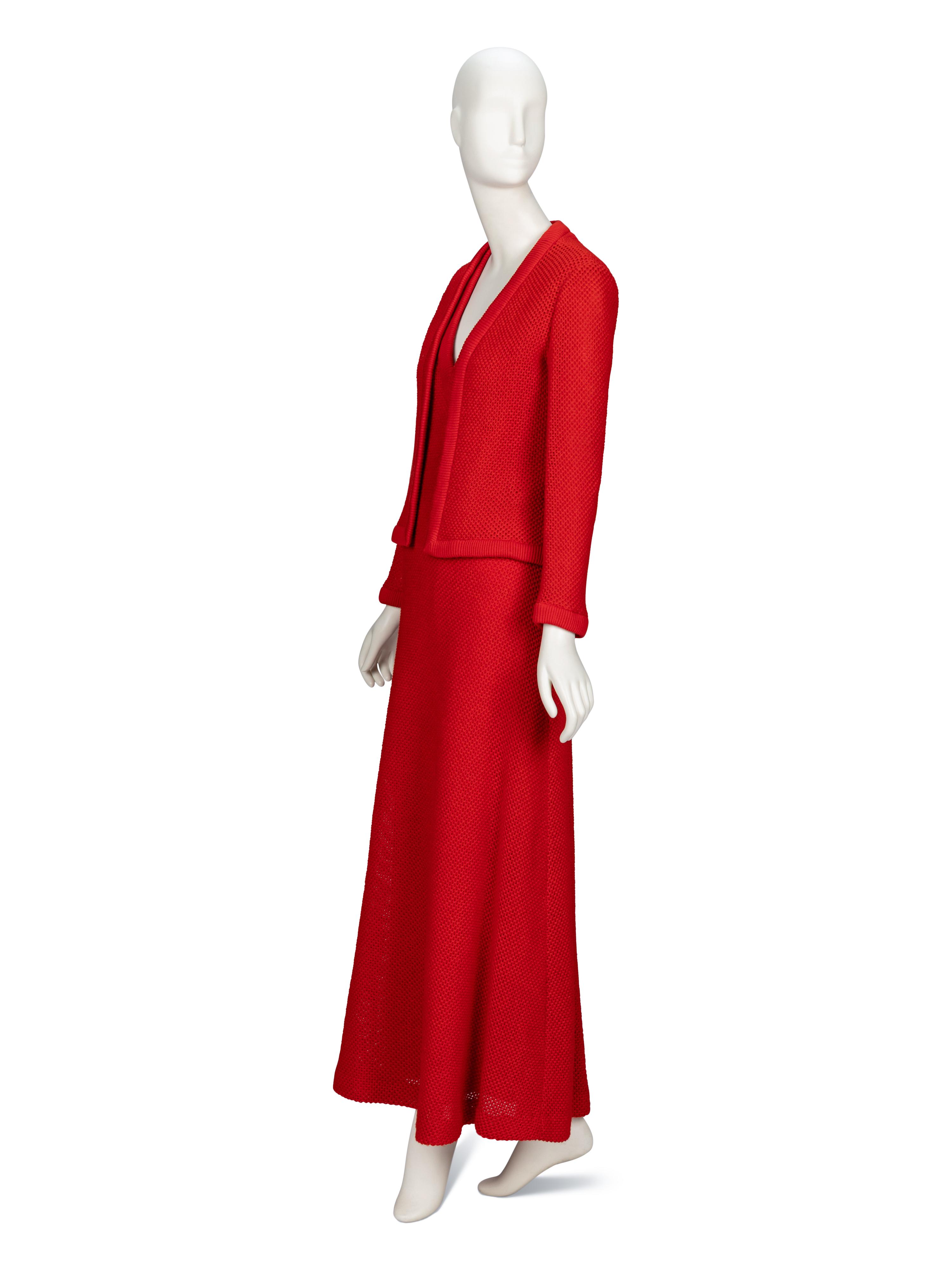 Malcom Starr, Knit Dress & Cardigan Ensemble