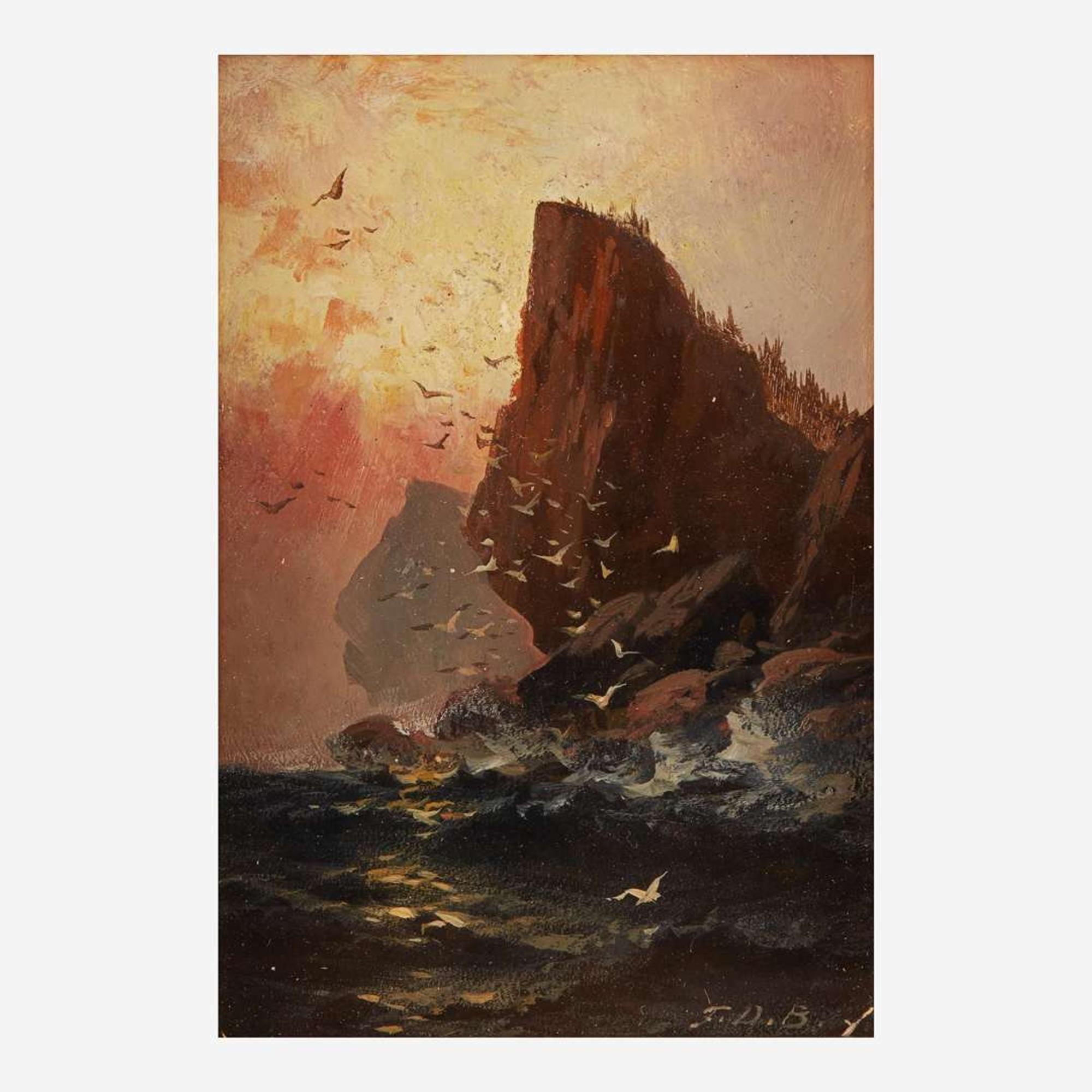 Franklin Dullin Briscoe (American, 1844–1903) The Cliff; together with a companion