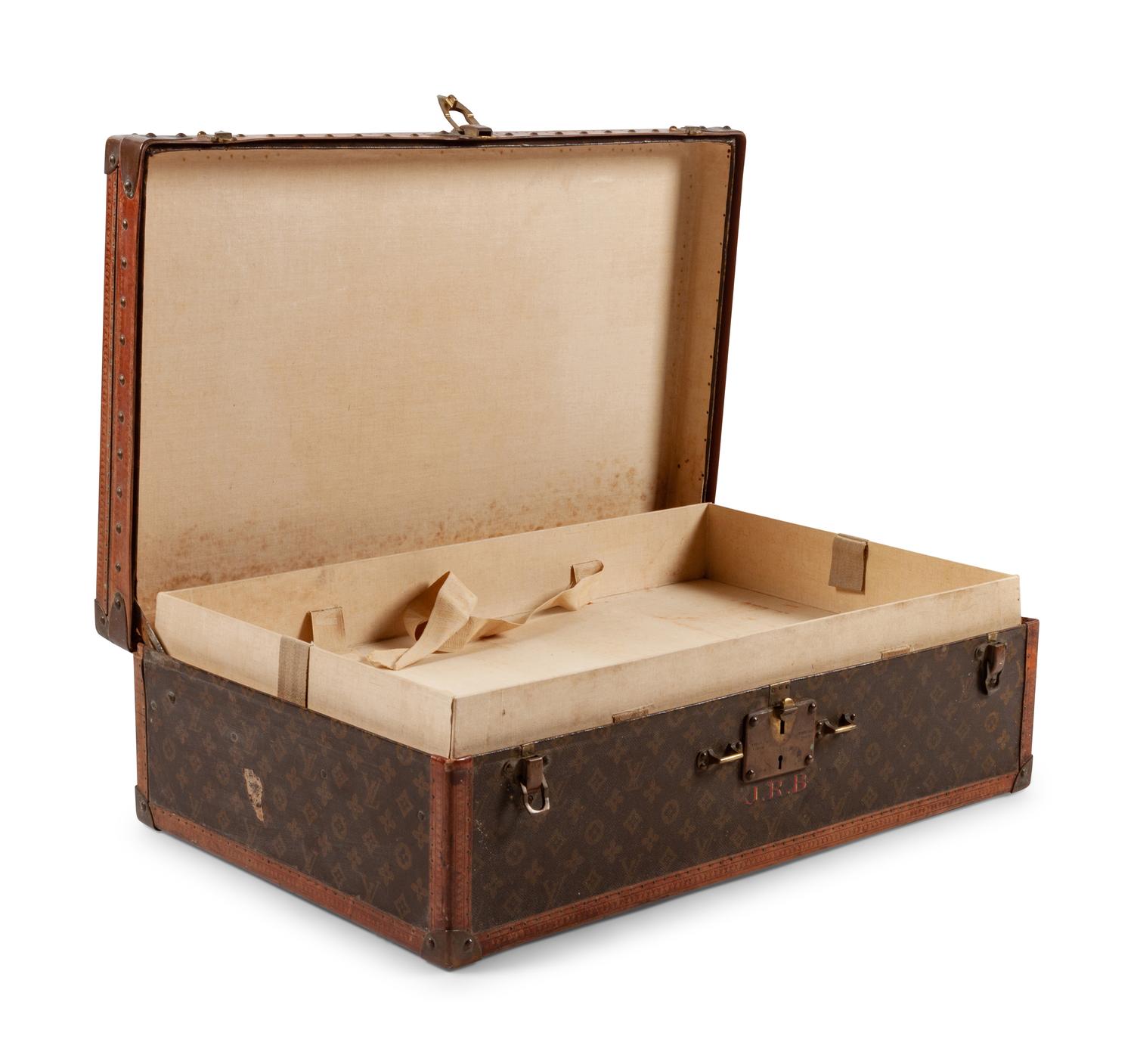 Vintage Brown Louis Vuitton Suitcase