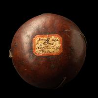 A Zulu Metal-Mounted Gourd Snuff Container