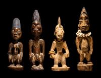Four Yoruba Wood Figures