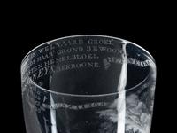 A David Wolff-Attributed Stipple Engraved Wine Glass