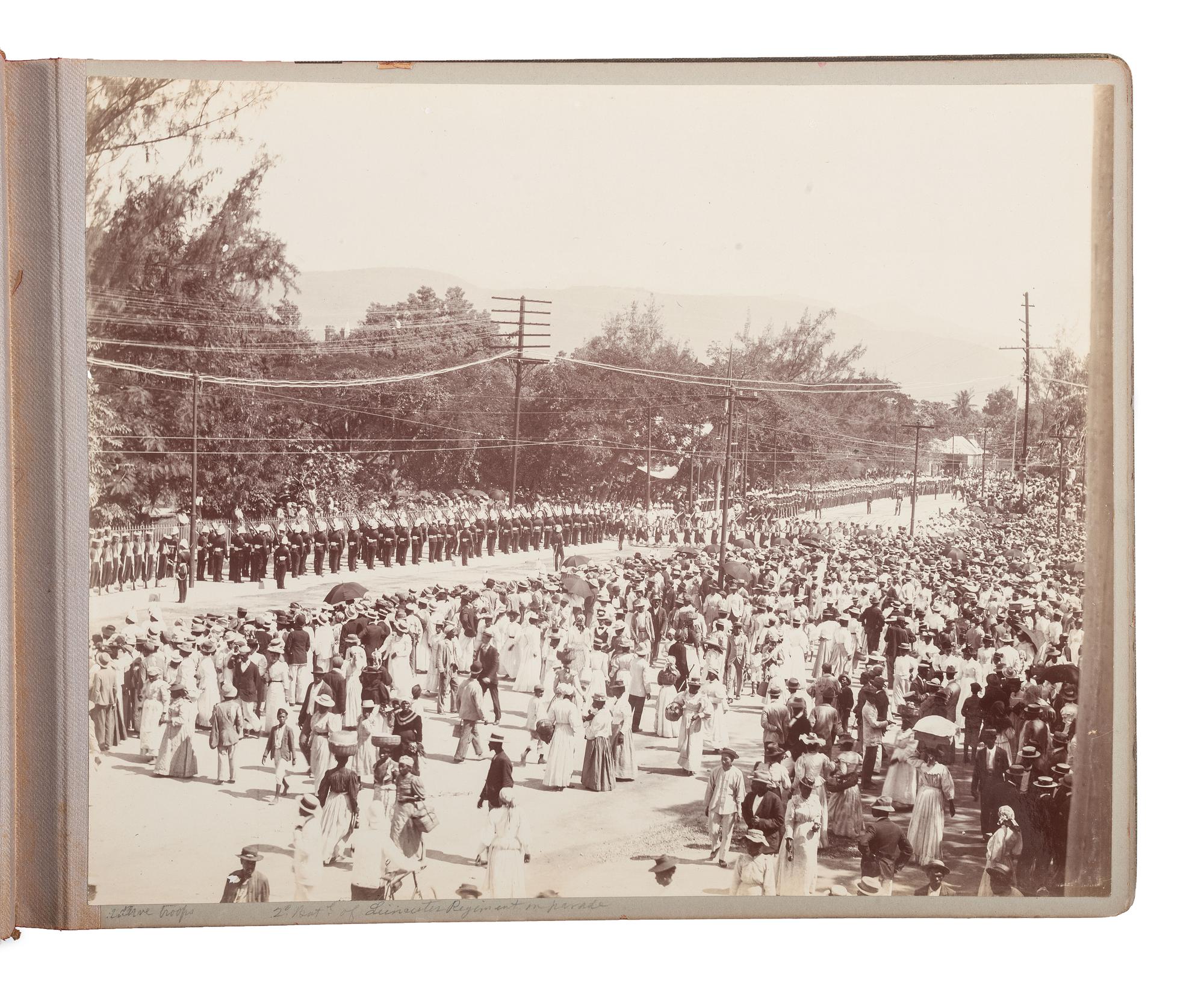 [EARLY PHOTOGRAPHY] -- [JAMAICA]. Album containing several photographs of Black subjects in Jamaica.