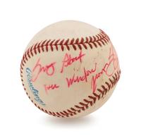 A Bo Jackson Signed and Uniquely Inscribed Baseball