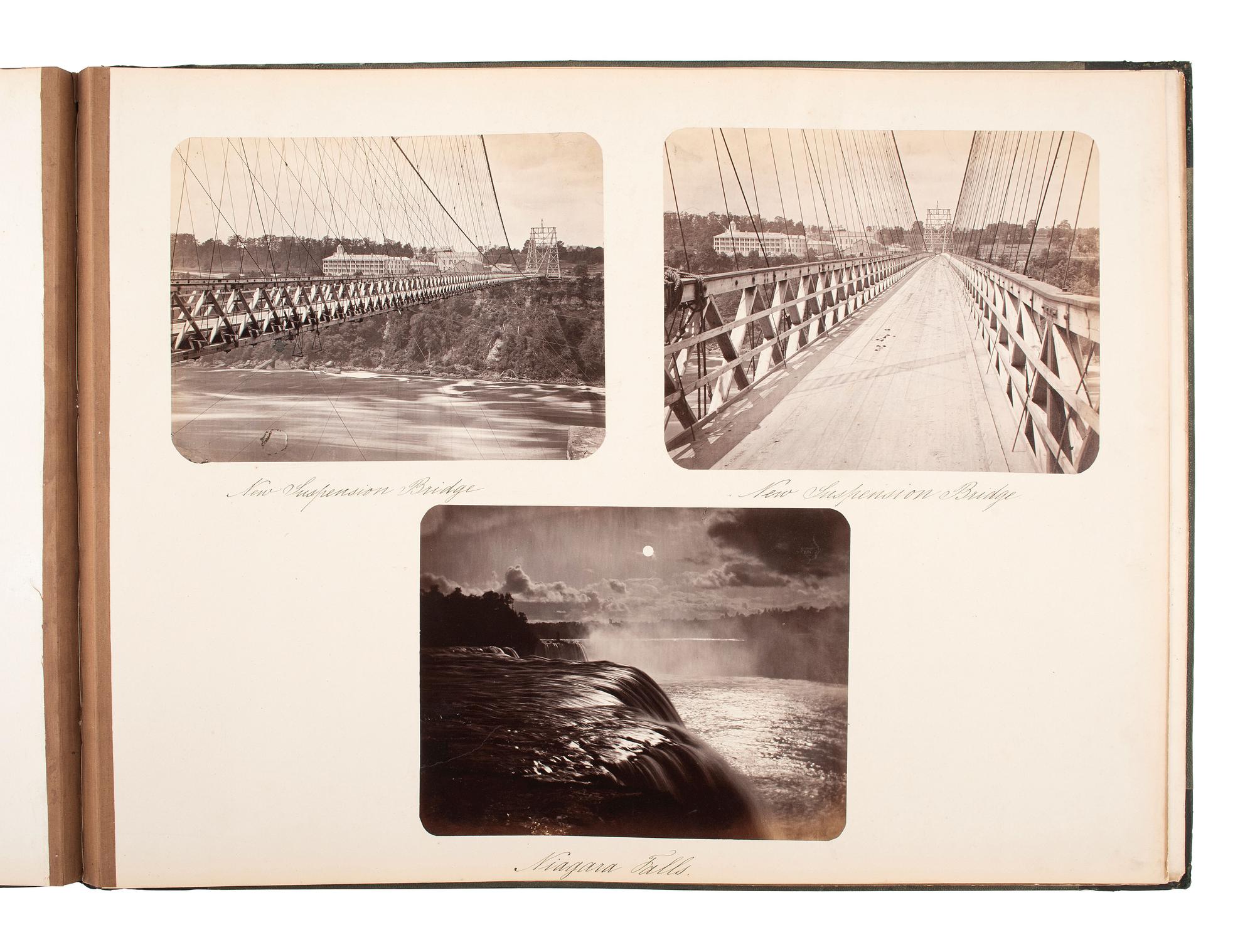 [NIAGARA FALLS, NY - EARLY PHOTOGRAPHY]. An album containing 20 views of Niagara Falls. Niagara Falls, New York, compiled in 1867.