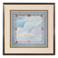 A Frederick Crase Watercolor Ceiling Design