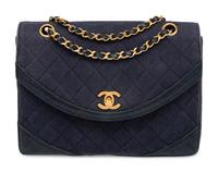Chan el, Quilted Canvas Flap Bag