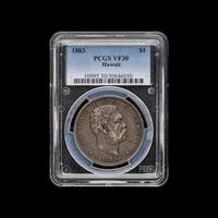 [HAWAII] A 1883 Kalakaua I $1 Coin [PCGS VF30]