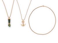 COLLECTION OF YELLOW GOLD PENDANT/NECKLACES