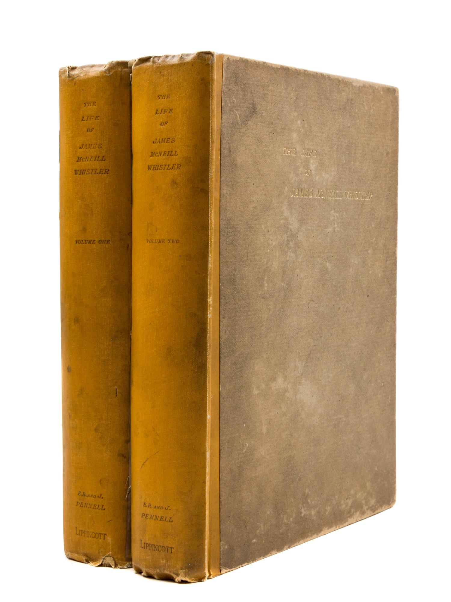 (WHISTLER, JAMES MCNEILL) PENNELL, J AND E.R. The Life of James McNeill Whistler. Philadelphia, 1908. 2 Volumes.