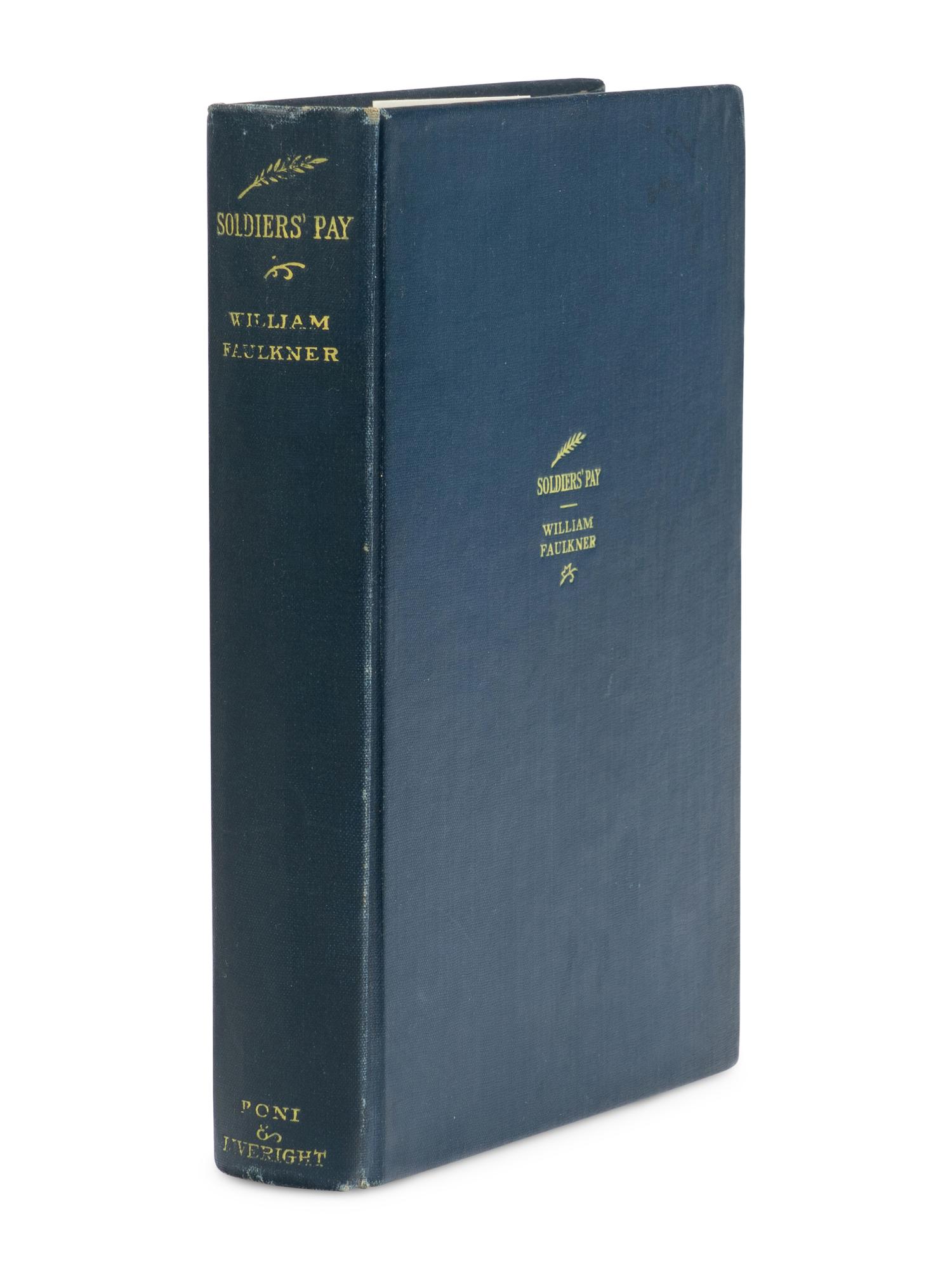 FAULKNER, William (1897-1962). Soldier's Pay . New York: Boni & Liveright, 1926.