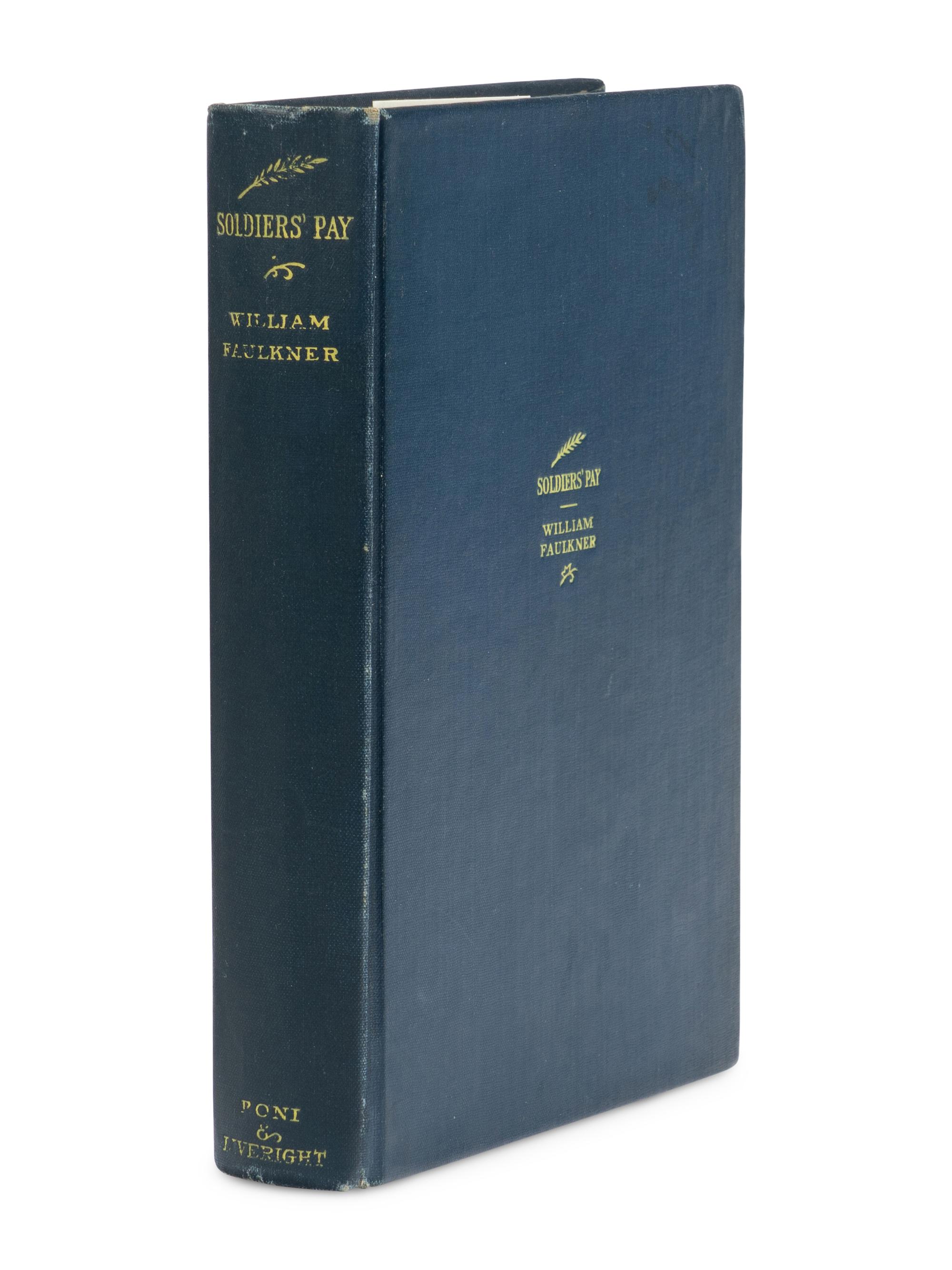 FAULKNER, William (1897-1962). Soldier's Pay . New York: Boni & Liveright, 1926.