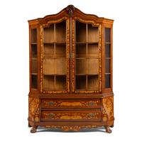 A Dutch Marquetry Bookcase