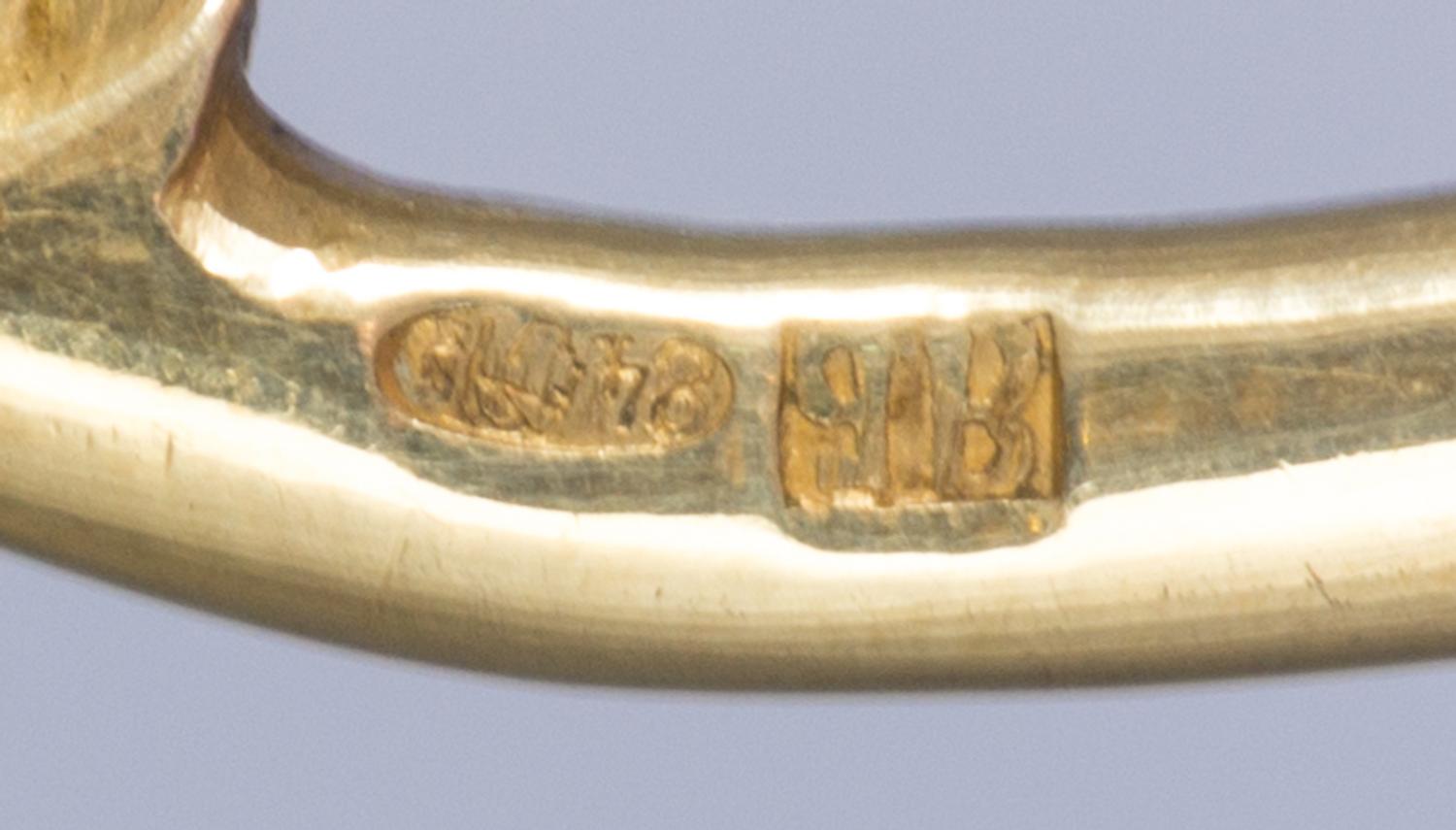 A Russian Silver-Gilt and Enamel Serving spoon, Mark likely of Yakov Borisov, kokoshnik mark of Ivan Lebedkin, Moscow, late 19th/early