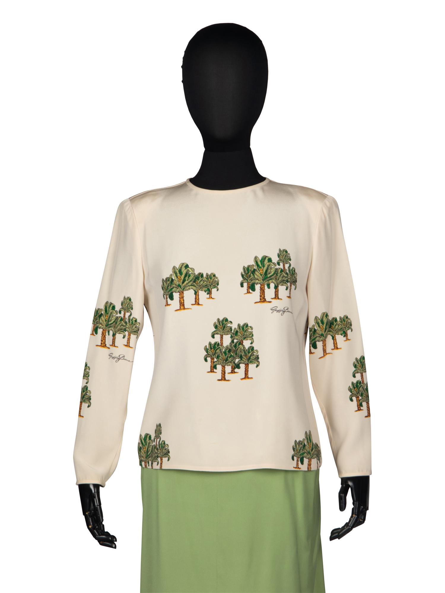 Geoffrey Beene Three-Piece Ensemble in Palm Tree Print