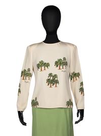 Geoffrey Beene Three-Piece Ensemble in Palm Tree Print