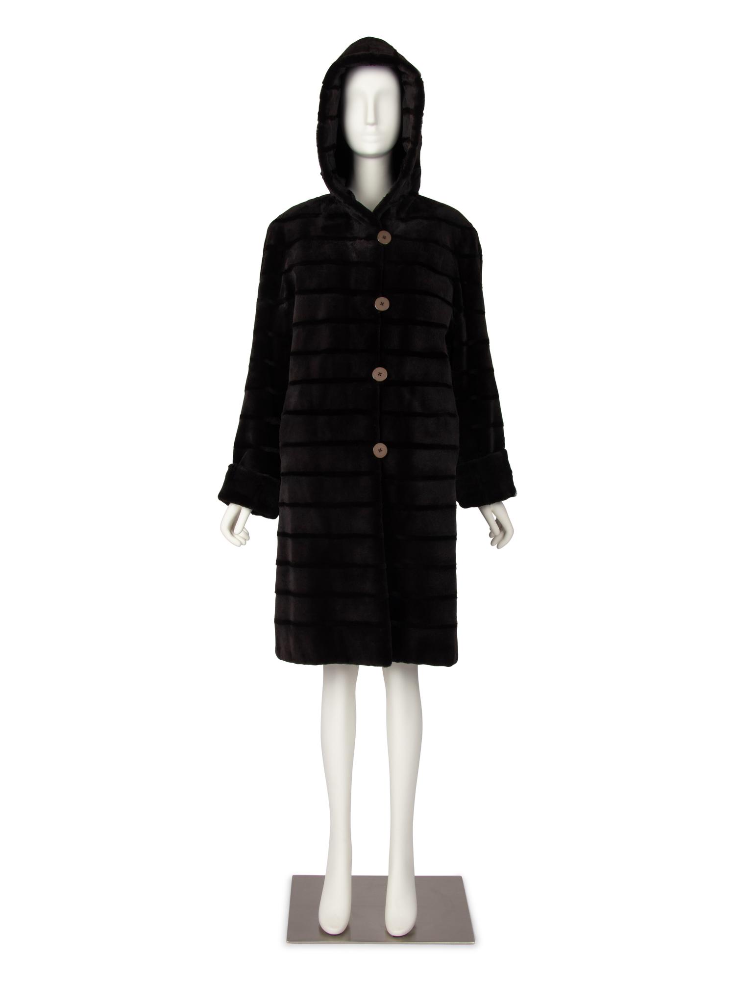Sorbara Banded Sheared Mink Coat, 2000s