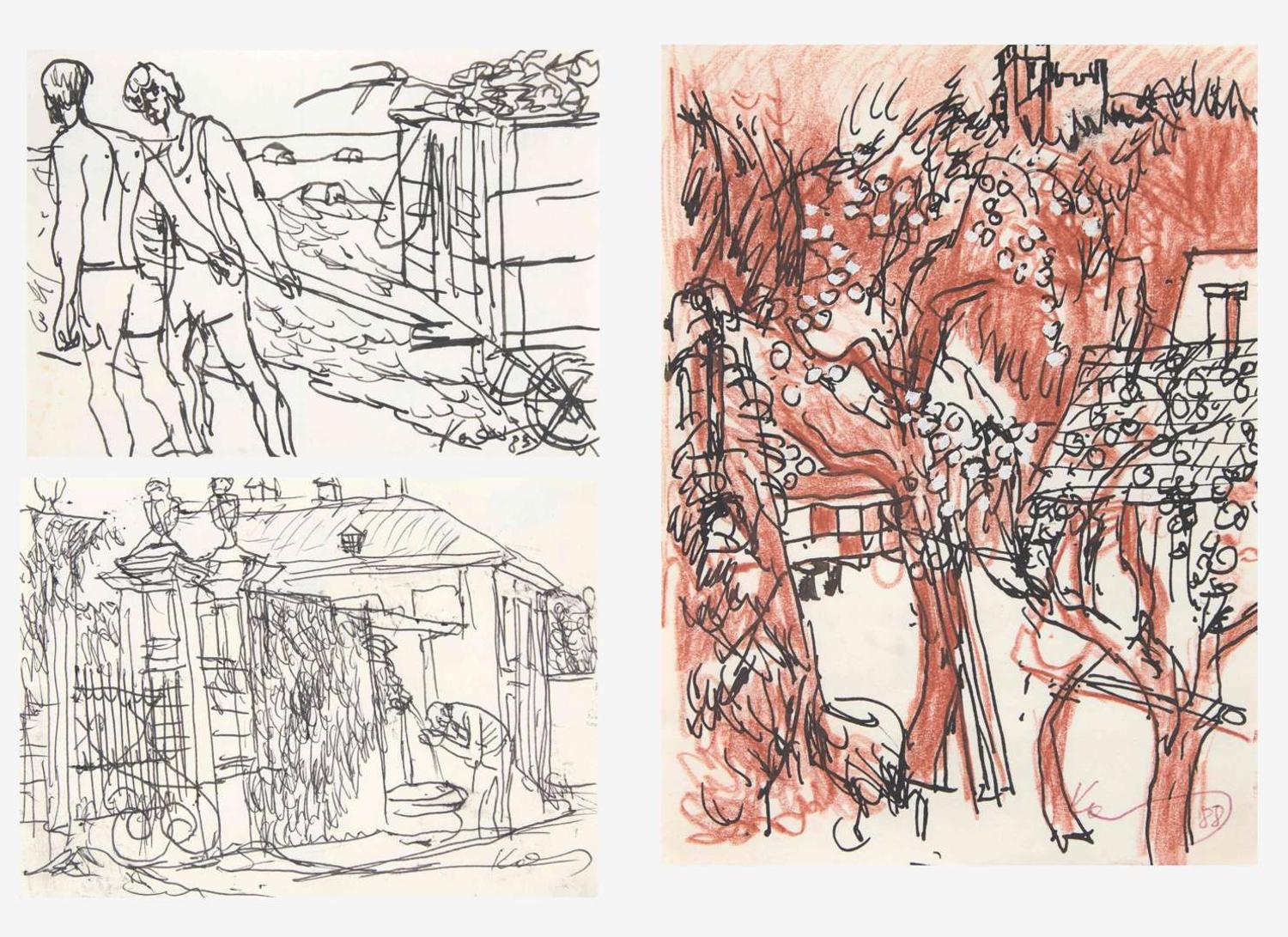 Henry Koerner (American/Austrian, 1915–1991) - Three Ink Drawings