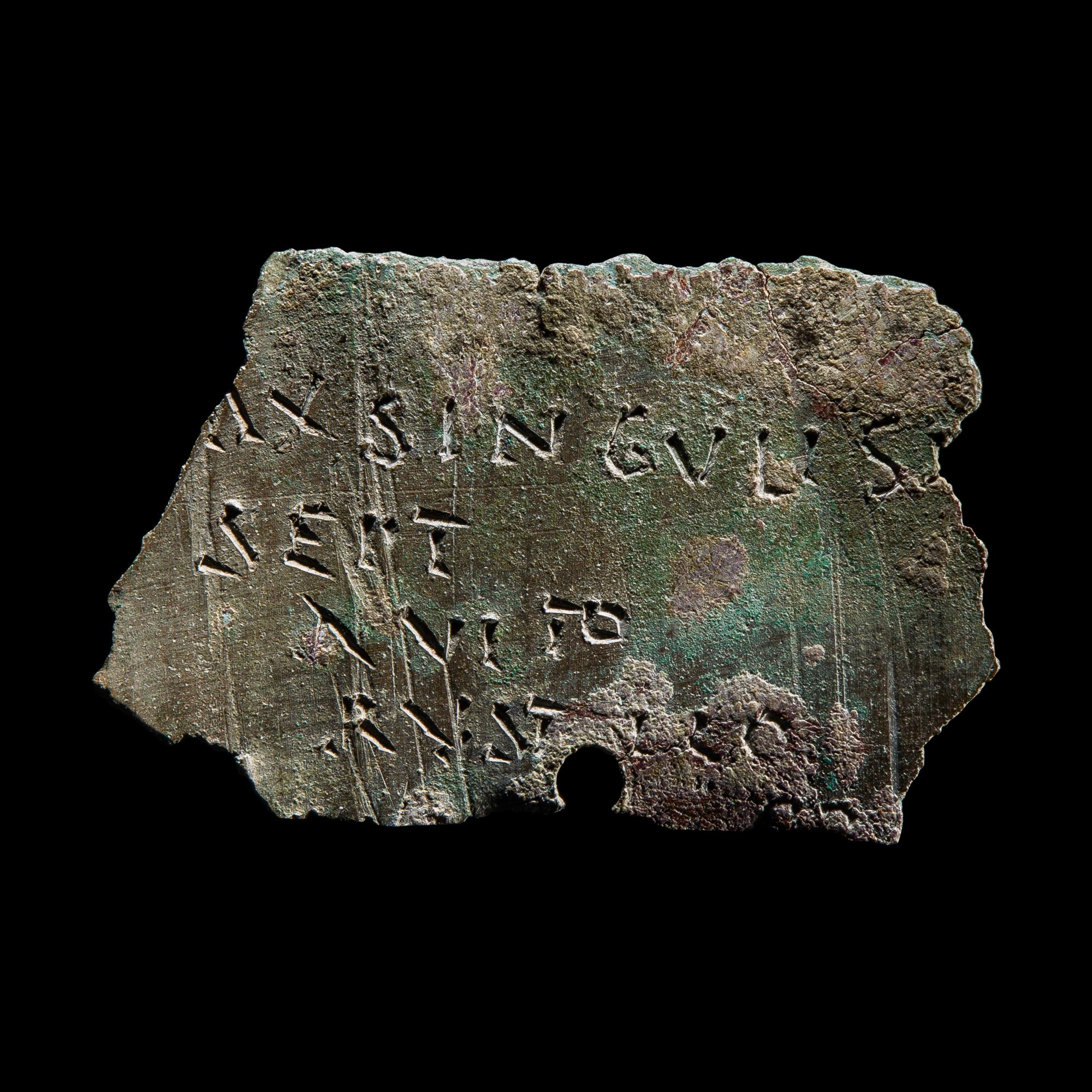 A Roman Bronze Military Diploma Fragment for Auxiliaries