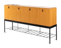 A Contemporary Cherrywood Console Cabinet