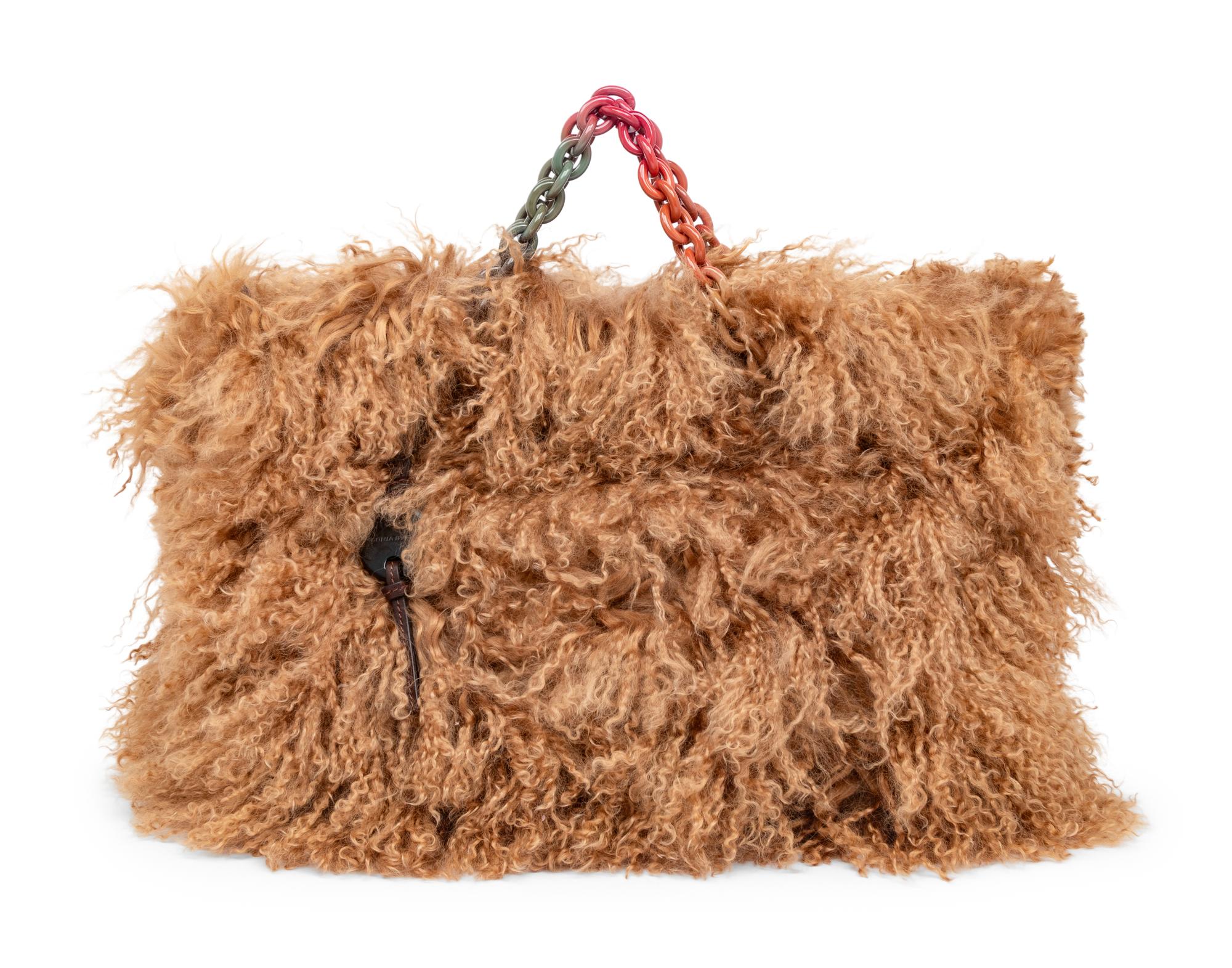 Sonia Rykiel. Furry Shearling Tote