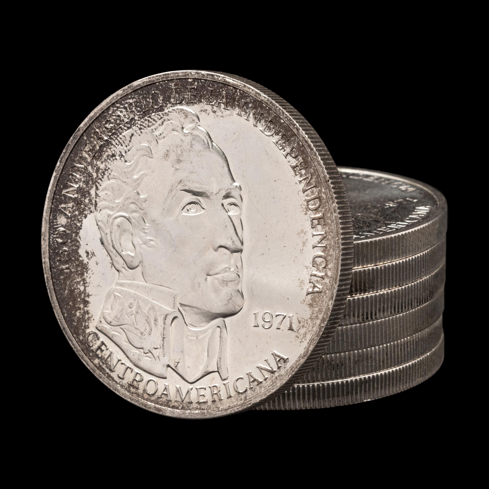 [PANAMA] Seven 1971 150th Anniversary of Independence Commemorative 20 Balboa Silver Coins