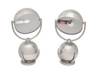 A Pair of Felix Aublet Nickel-Plated Table Lamps