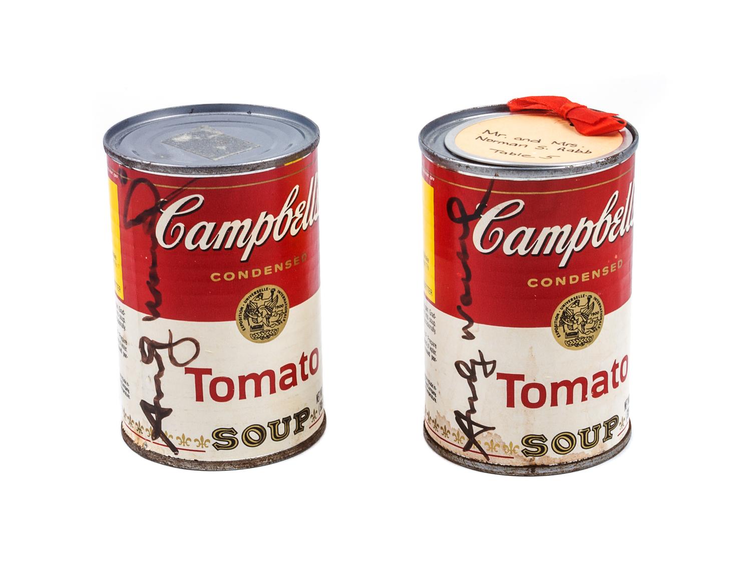 Andy Warhol, (American, 1928-1987), Two Campbell's Soup Cans