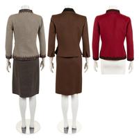Three Oscar de la Renta Items: Two Skirt Suits, One Jacket, Fall 2006