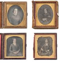 [EARLY PHOTOGRAPHY]. 31 daguerreotypes of young and middle-aged women, incl. portrait by BROADBENT.