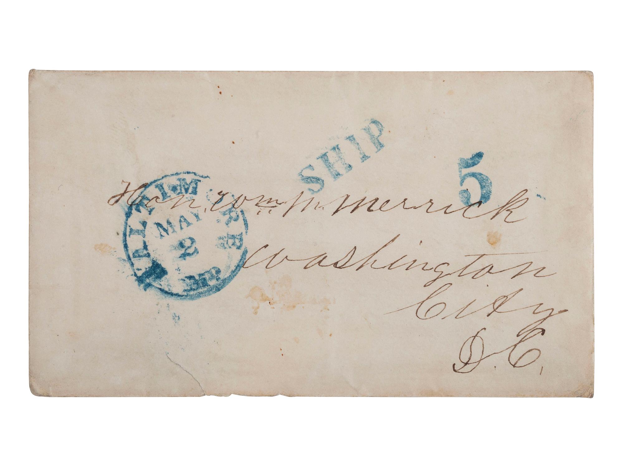[LIBERIA]. COX, James. Autograph letter signed ("James Cox"). Harper, Camp Palmas, Liberia, 10-11 January 1859. Settler's letter with content regarding slavery and cannibalism.
