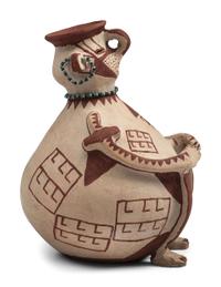 Figural Pottery Vase