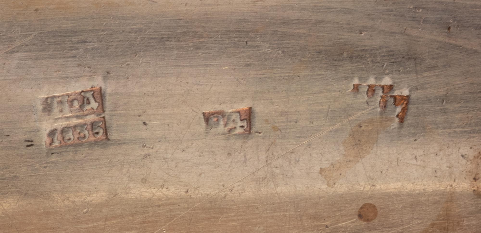 A Russian Niello Silver Snuff Box