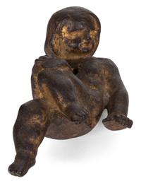 A Collection of Metal Figures Width of largest 9 inches.