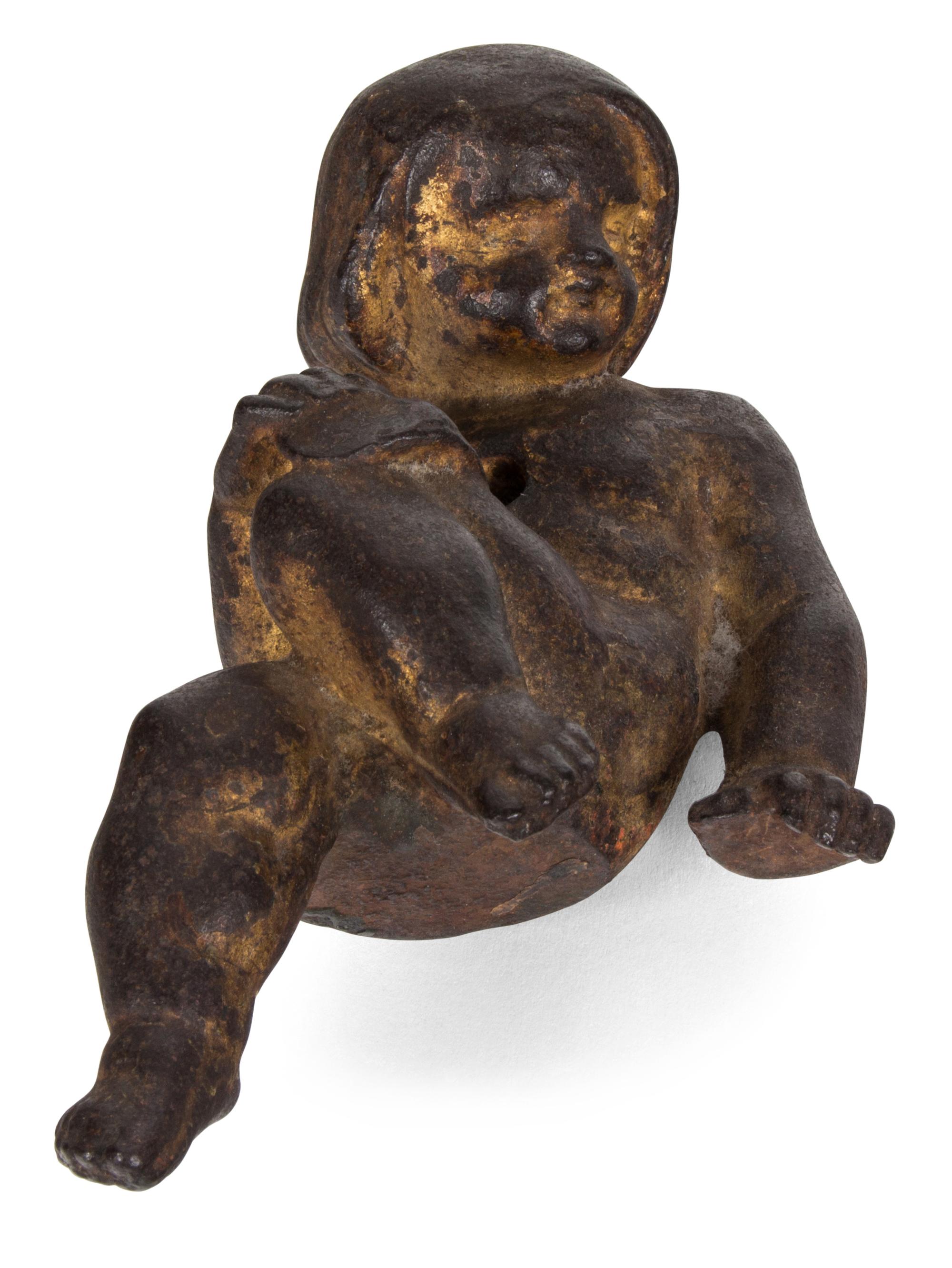 A Collection of Metal Figures Width of largest 9 inches.