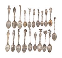 A Collection of Silver Souvenir Spoons