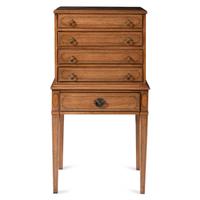 A George III Style Mahogany Jewelry Cabinet