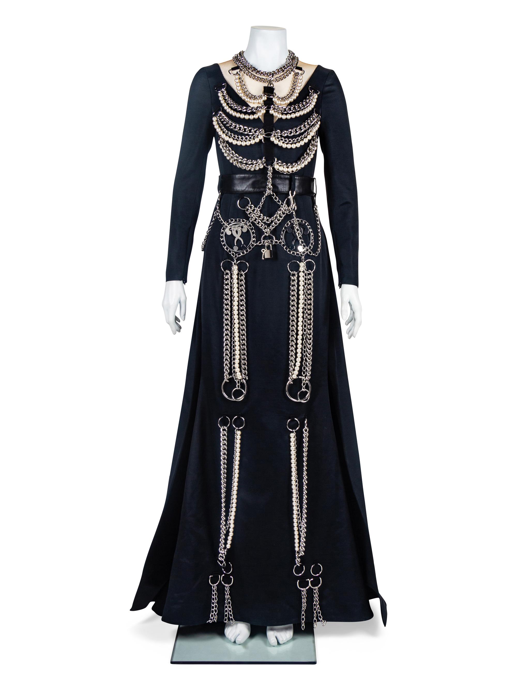 Moschino Black 'Skeleton' Dress, A/W 2016-17