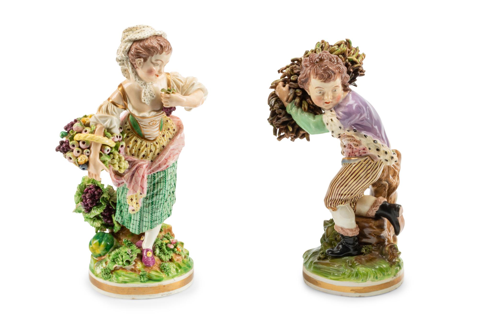 A Pair of Continental Porcelain Figures