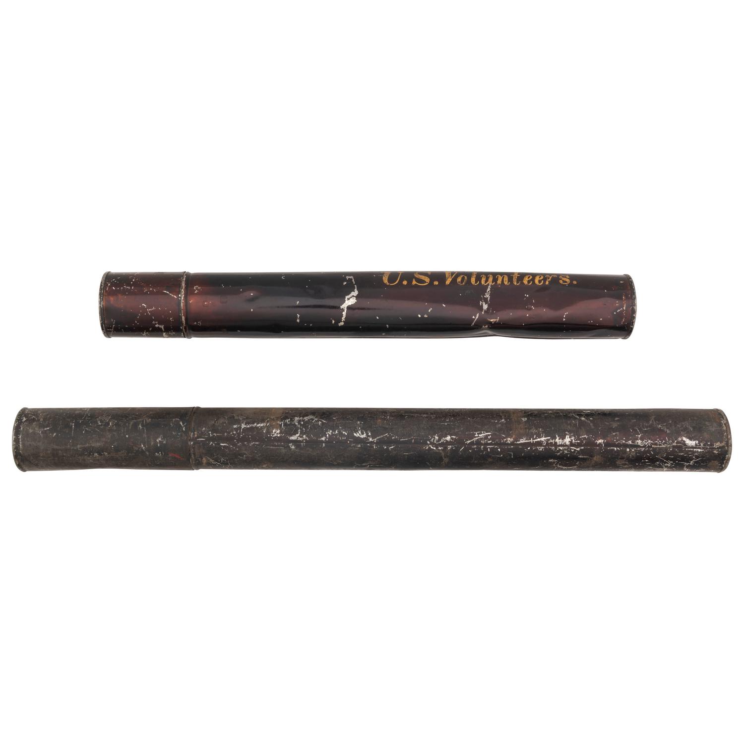 Lot of Two Document Tubes with one marked Commission of Charles C. Doolittle