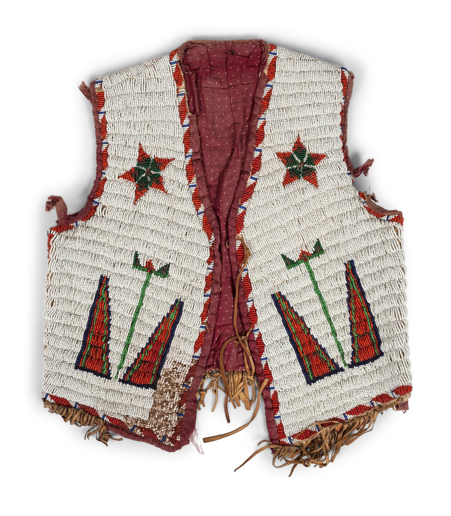 Sioux Beaded Hide Vest