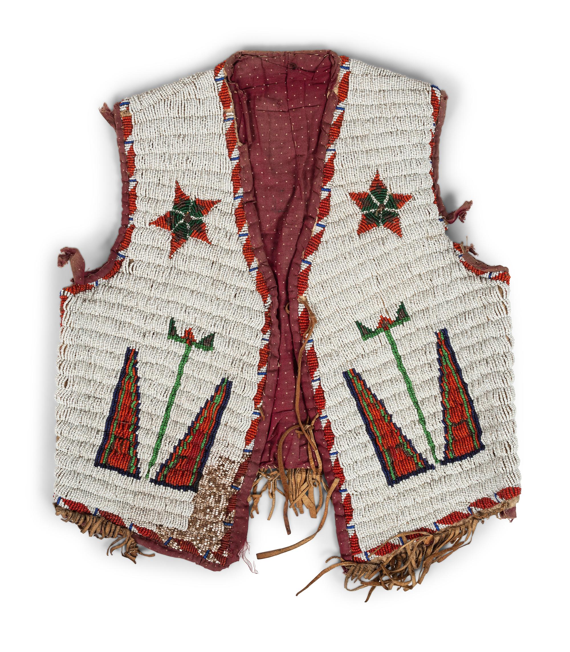 Sioux Beaded Hide Vest
