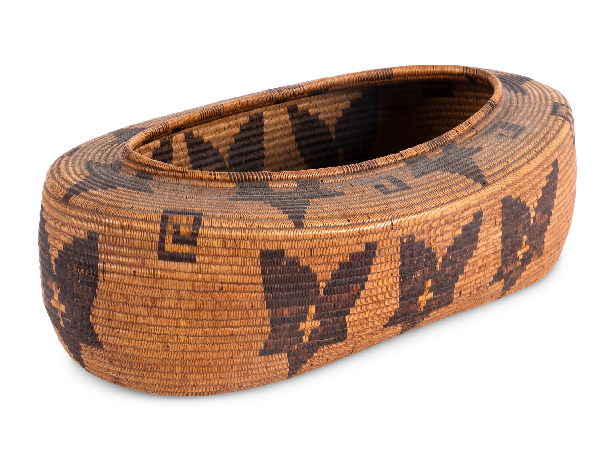 Panamint Basket, with Butterflies