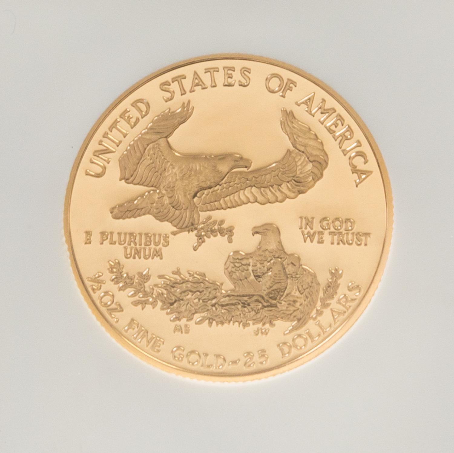 A United States 2001-W Eagle $25 Gold Proof
