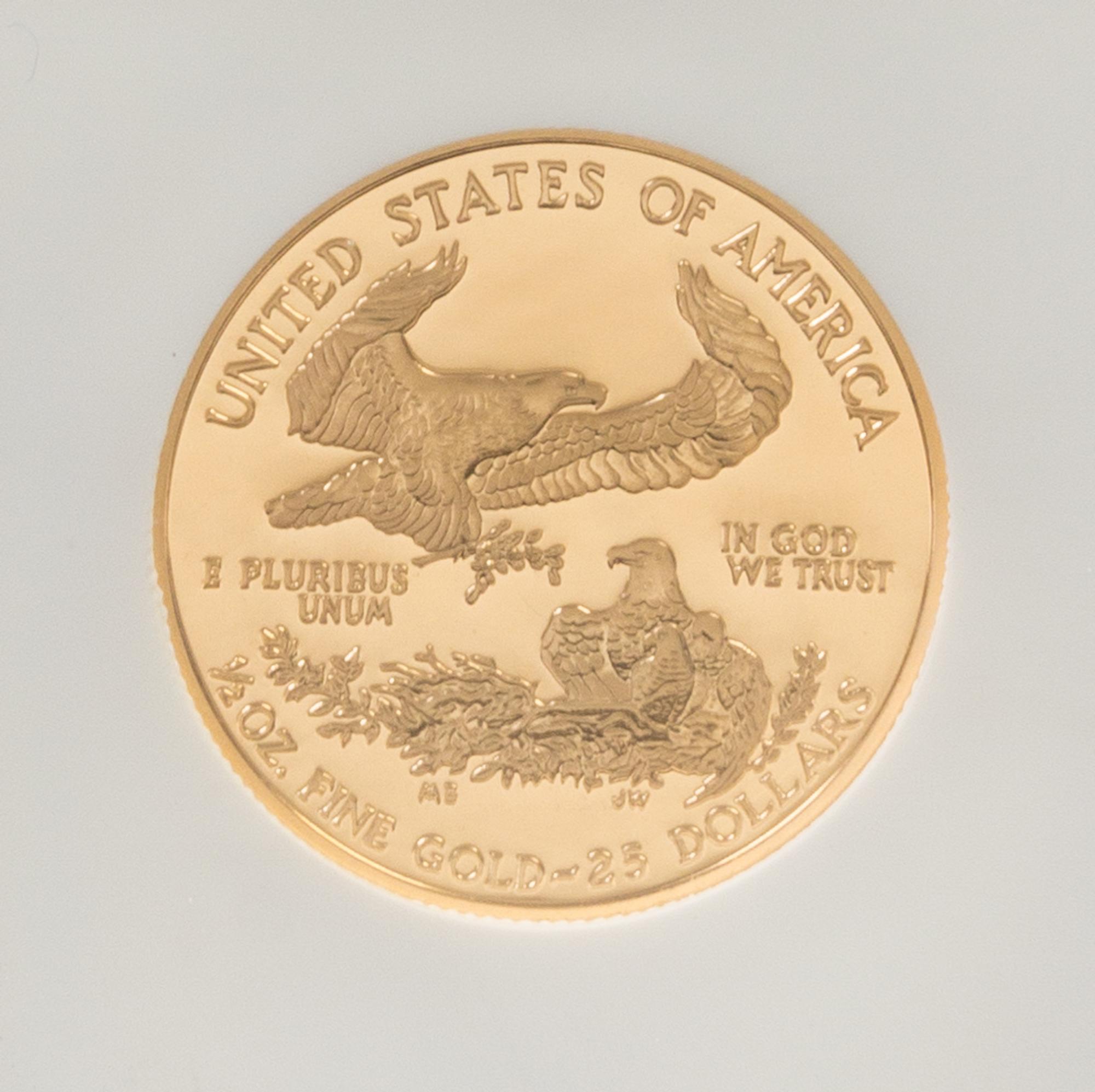 A United States 2001-W Eagle $25 Gold Proof