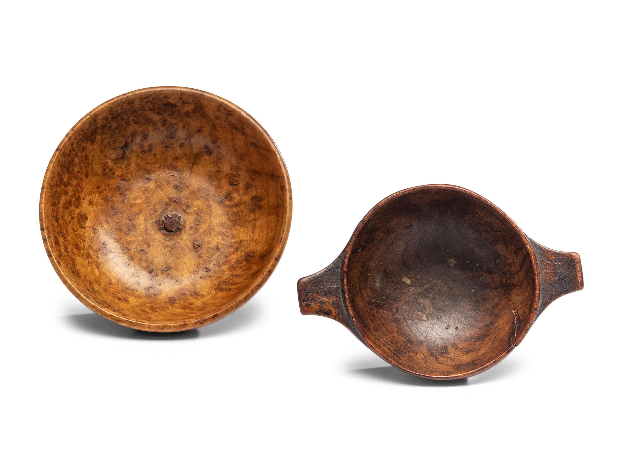 A Miniature Burlwood Dough Bowl, 19th Century