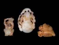 Three Chinese Carved Jade Articles