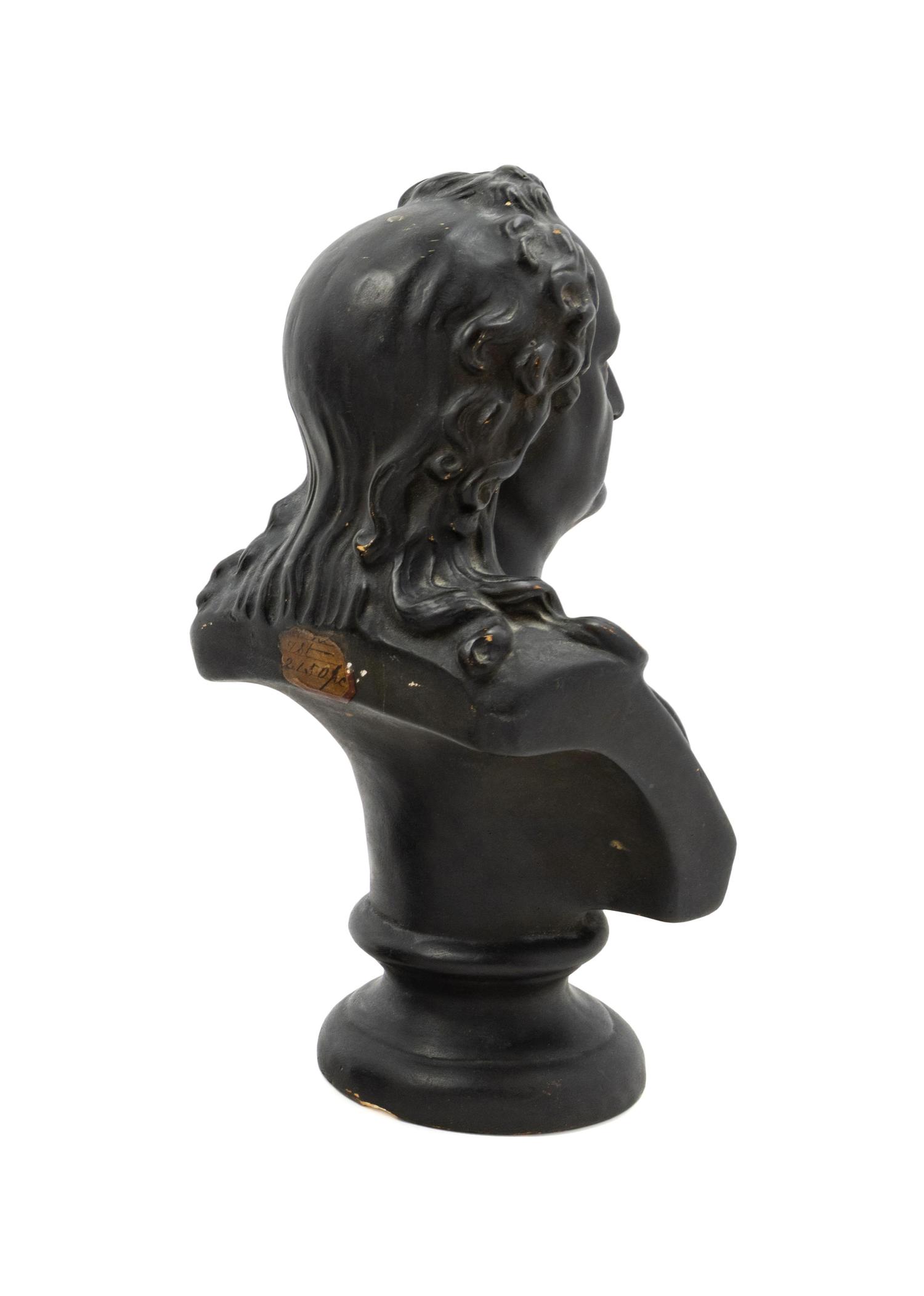 A Continental Patinated Plaster Bust of Johann Wolfgang von Goethe
