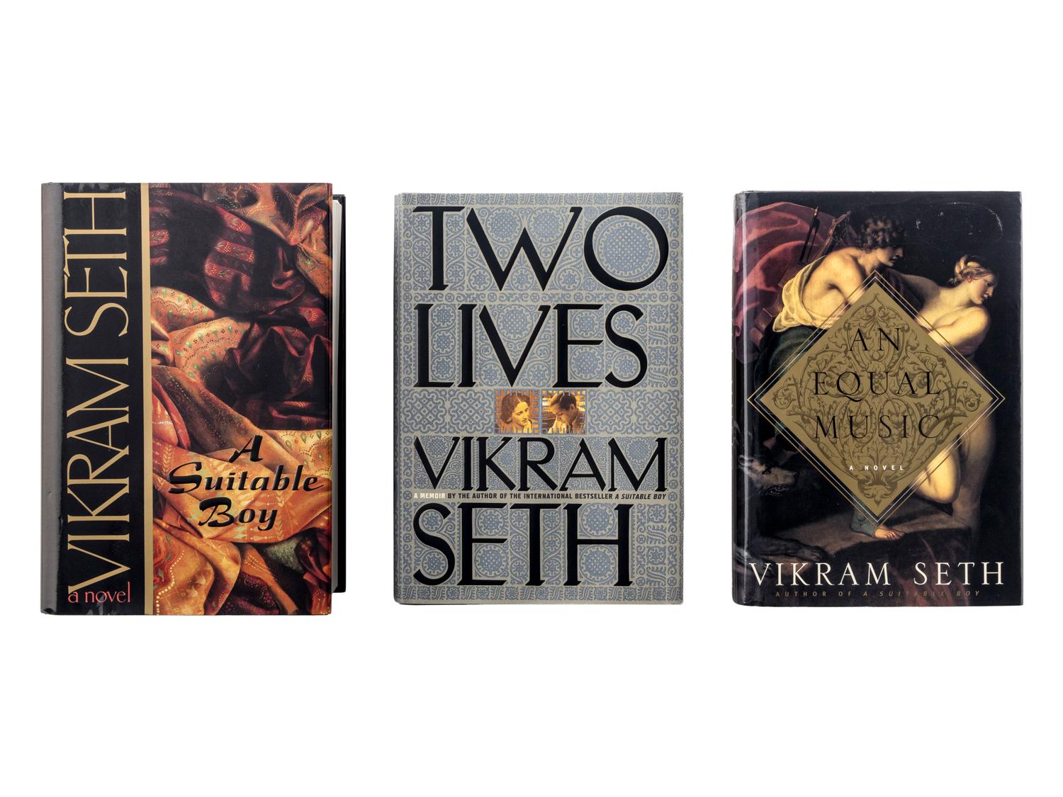 SETH, Vikram (b. 1952). A group of 3 FIRST AMERICAN EDITIONS by Seth, ALL SIGNED, comprising: